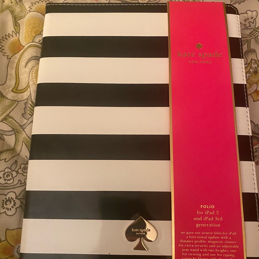 KATE SPADE PETULA STRIPE IPAD 2 & 3 gen cover